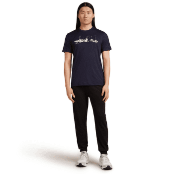 Koszulka z krótkim rękawem Icebreaker Merino 150 Tech Lite SS Tee The Peaks Men Midnight Navy