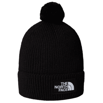 Czapki The North Face TNF LOGO BOX POM BEANIE TNF BLACK