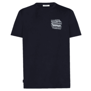 Koszulka z krótkim rękawem Icebreaker Merino 150 Tech Lite SS Tee Evolving Layers Men Midnight Navy