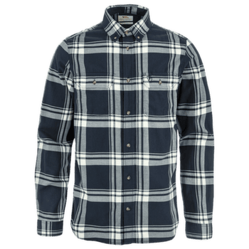 Koszula z długim rękawem Fjällräven ÖVIK LITE FLANNEL SHIRT MEN Dark Navy-Chalk White