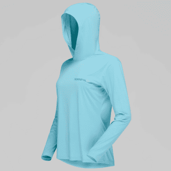 Koszulka z długim rękawem Norrona femund tech Hood Women Aqua Haze