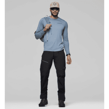 Spodnie Norrona falketind flex1 heavy duty Pants Men Caviar Black/Zip Grey