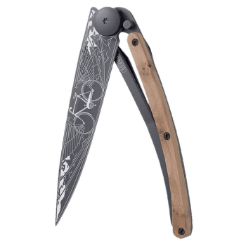 Nóż Deejo Black tattoo 37g, juniper wood, Bicycle