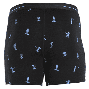 Bokserki Icebreaker Merino 150 Anatomica Boxers Ski Day Men BLACK/AOP