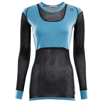 Koszulka z długim rękawem Aclima WoolNet Crew Neckt Women Azure Blue / Jet Black