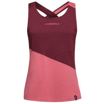 Tank top La Sportiva Twist Tank Women Rosebay/Redwood