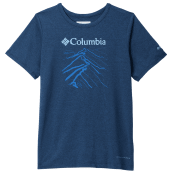 Koszulka z krótkim rękawem Columbia Tech Trail™ Short Sleeve Graphic Shirt Collegiate Navy Heather, Ridge Line Life 464