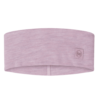 Opaska na głowę Buff MERINO WIDE HEADBAND SOLID SOLID LILAC SAND