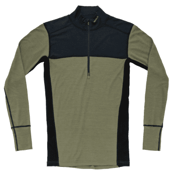 Koszulka z długim rękawem Devold Lauparen Merino 190 Zip Neck Men 284A INK/LICHEN/BLACK
