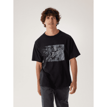 Koszulka z krótkim rękawem Arcteryx Kragg Cotton Lithographica SS Men Black