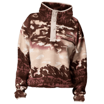 Bluza Columbia Helvetia™ II Printed Cropped Half Snap Women Tobacco Sisters, Dark Stone 256