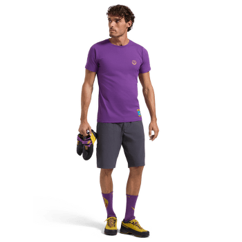 Koszulka z krótkim rękawem La Sportiva Climbing on the Moon T-Shirt Men Nero/Giallo