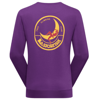 Koszulka z długim rękawem La Sportiva CLIMBING ON THE MOON Sweatshirt Men Viola/Giallo
