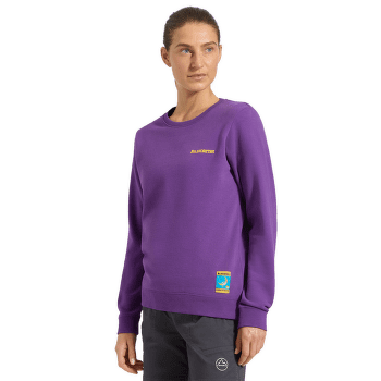 Koszulka z długim rękawem La Sportiva Climbing on the Moon Sweatshirt Women Carbon/Giallo