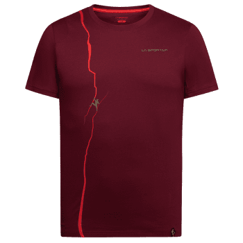 Koszulka z krótkim rękawem La Sportiva ROUTE T-SHIRT Men: Redwood/Mountain Red