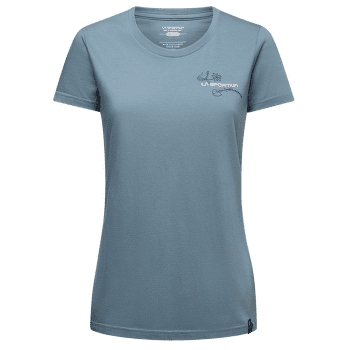 Koszulka z krótkim rękawem La Sportiva CLIMB FLOWER T-SHIRT Women Limestone/Night Sky