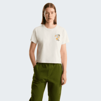 Koszulka z krótkim rękawem The North Face Flora Embro Regular Short Sleeve Tee-Graphic Women WHITE DUNE