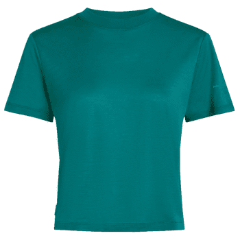 Koszulka z krótkim rękawem Icebreaker Merino 150 Tech Lite SS Crop Tee Women TIDAL TEAL