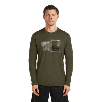 Koszulka z długim rękawem Icebreaker Merino 150 Tech Lite LS Tee Peak Balance Men DK LODEN