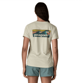 Koszulka z krótkim rękawem Patagonia Cap Cool Daily Shirt - Boardshort Logo Women Blue Sage - Light Blue Sage X-Dye