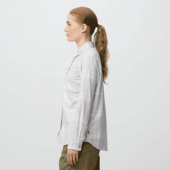 Koszula z długim rękawem Fjällräven ÖVIK LITE FLANNEL SHIRT WOMEN Misty Green-Eggshell