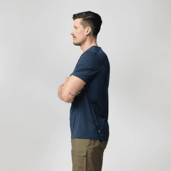 Koszulka z krótkim rękawem Fjällräven ABISKO LITE SS MEN Grey-Melange