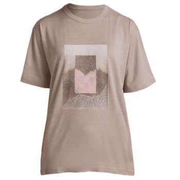 Koszulka z krótkim rękawem Icebreaker Merino 150 Tech Lite SS Relaxed Tee Mountain Shift Women PINK QUARTZ