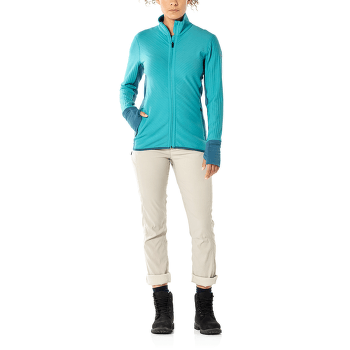 Bluza Icebreaker Descender LS Zip Women Jet HTHR/Black