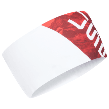Opaska na głowę La Sportiva PROMO HEADBAND White/Hibiscus