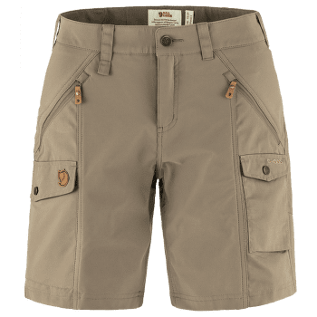 Szorty Fjällräven Nikka Shorts Curved Women Suede Brown