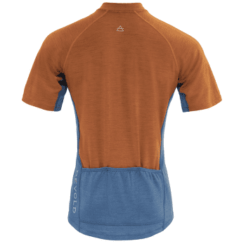Koszulka z krótkim rękawem Devold Standal Merino Tee Zip Neck Men 258A Blue