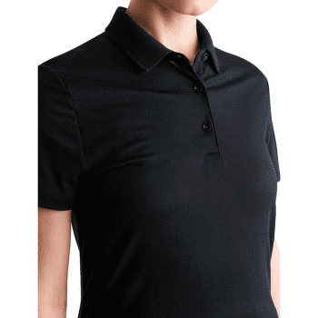 Koszulka polo Icebreaker Merino 150 Tech Lite III SS Polo Women Black