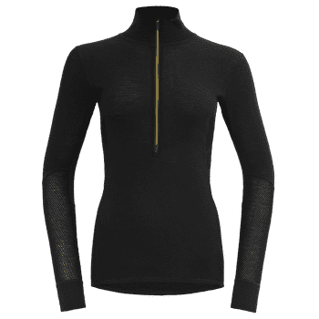 Koszulka z długim rękawem Devold Wool Mesh 190 Zip Neck Women 960A CAVIAR