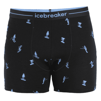 Bokserki Icebreaker Merino 150 Anatomica Boxers Ski Day Men BLACK/AOP