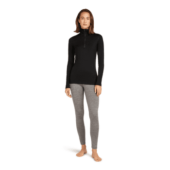 Koszulka z długim rękawem Icebreaker Merino 200 Oasis LS Half Zip Women Black
