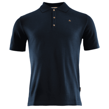 Koszulka polo Aclima LeisureWool pique Shirt Men Navy Blazer