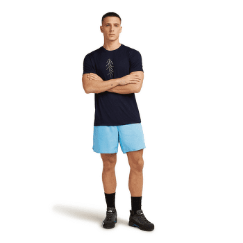 Koszulka z krótkim rękawem Icebreaker Merino 150 Tech Lite SS Tee Lancewood Men Midnight Navy