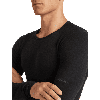 Koszulka z długim rękawem Icebreaker Merino 260 ZoneKnit™ Seamless LS Crewe Men BLACK