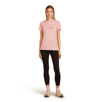 Koszulka z krótkim rękawem Icebreaker Merino 150 Tech Lite SS Tee Sunrise Summit Women BLUSH