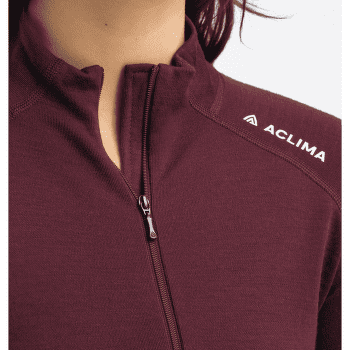 Koszulka z długim rękawem Aclima WarmWool Mock Neck Shirt Women Jet Black