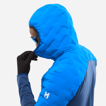 Bunda Millet M WHITE HYBRID HOODIE MEN ICON BLUE/DARK DENIM