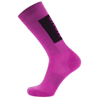 Skarpety Mons Royale Unisex Atlas Merino Snow Sock Purple Bolt
