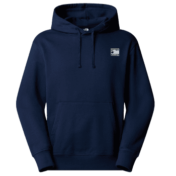 Bluza The North Face MOUNTAIN LOGO RELAXED HOODED SWEATSHIR Men SUMMIT NAVY