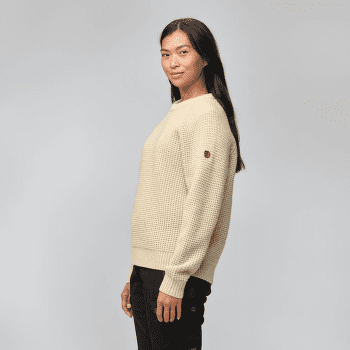 Sweter Fjällräven Övik Waffle Knit Women Light Beige