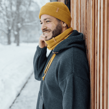 Szalik Kama KNITTED MERINO NECKWARMER KAMA S31 black