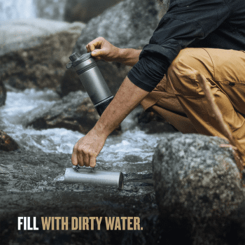 Filtr Grayl GeoPress Purifier Titanium Bottle Covert Black