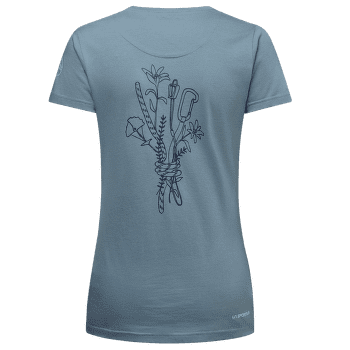 Koszulka z krótkim rękawem La Sportiva CLIMB FLOWER T-SHIRT Women Limestone/Night Sky