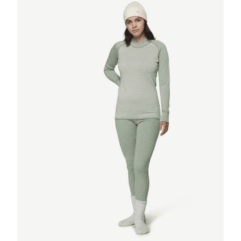 Koszulka z długim rękawem Devold Kvitegga Merino 230 Cross Neck Women 010A RAW WHITE