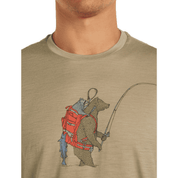 Koszulka z krótkim rękawem Icebreaker Merino 150 Tech Lite SS Tee Bear Catch Men FLAGSTONE