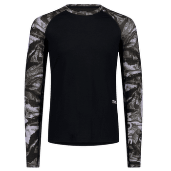 Koszulka z długim rękawem Mons Royale Temple Merino Long Sleeve Men Rock Camo/Black